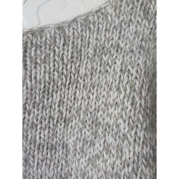 Berretti Italy Beige Marled Sweater Women Small Cable Knit Wool Alpaca Acrylic - Picture 7 of 11